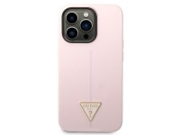 Capa Guess de silicone triangular para iPhone 14 Pro de 6,1" - Roxa Capa Guess de silicone triangular para iPhone 14 Pro de 6,1" - Roxa