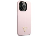 Capa Guess de silicone triangular para iPhone 14 Pro de 6,1" - Roxa Capa Guess de silicone triangular para iPhone 14 Pro de 6,1" - Roxa