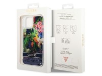 Guess GUHCP14SLFLSB iPhone 14 6.1 "azul / capa rígida azul Glitter Líquido Floral Guess GUHCP14SLFLSB iPhone 14 6.1 "azul / capa rígida azul Glitter Líquido Floral