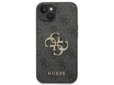 Guess 4G Big Metal Logo iPhone 14 Case - Gray Guess 4G Big Metal Logo iPhone 14 Case - Gray