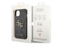 Capa Guess 4G com logo grande em metal para iPhone 14 - Cinza Capa Guess 4G com logo grande em metal para iPhone 14 - Cinza