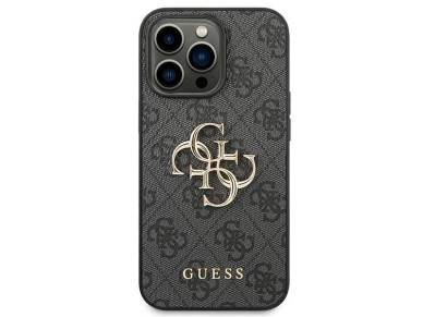 Funda Guess 4G con logo metálico grande para iPhone 14 Pro - Gris Funda Guess 4G con logo metálico grande para iPhone 14 Pro - Gris