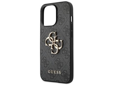 Funda Guess 4G con logo metálico grande para iPhone 14 Pro - Gris Funda Guess 4G con logo metálico grande para iPhone 14 Pro - Gris