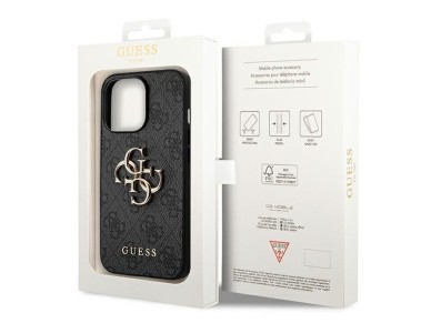 Guess 4G Big Metal Logo Case for iPhone 14 Pro Max - Gray Guess 4G Big Metal Logo Case for iPhone 14 Pro Max - Gray