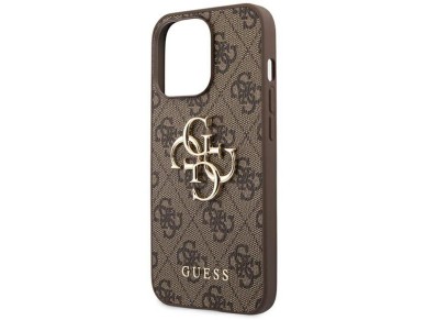 Guess 4G Big Metal Logo Case for iPhone 14 Pro - Brown Guess 4G Big Metal Logo Case for iPhone 14 Pro - Brown