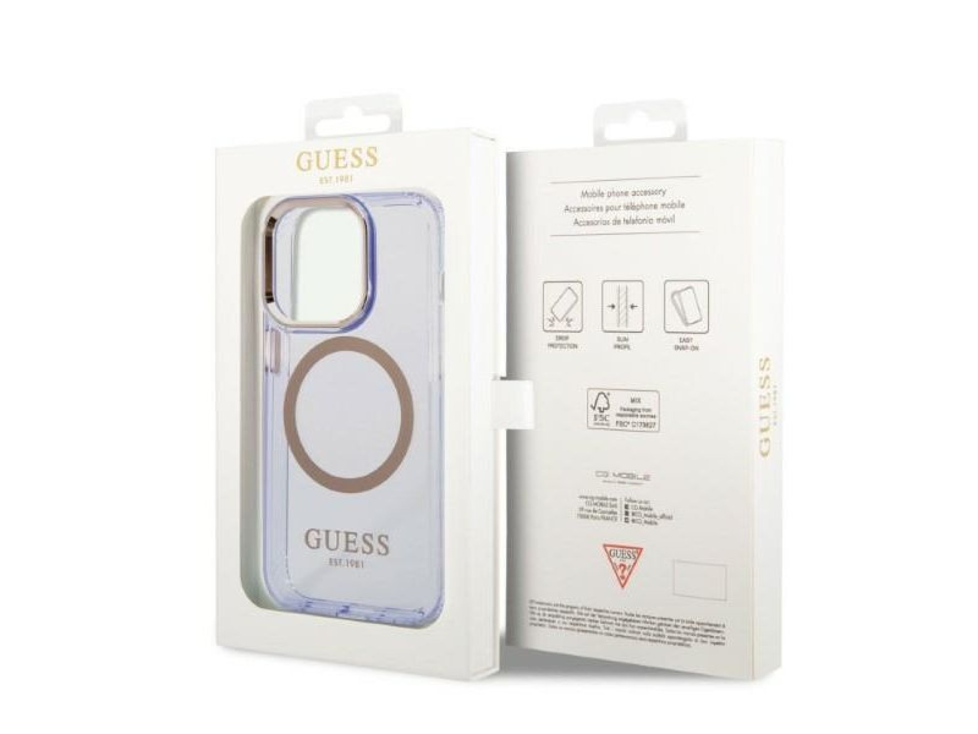 Capa rígida Guess GUHMP14LHTCMU para iPhone 14 Pro 6.1