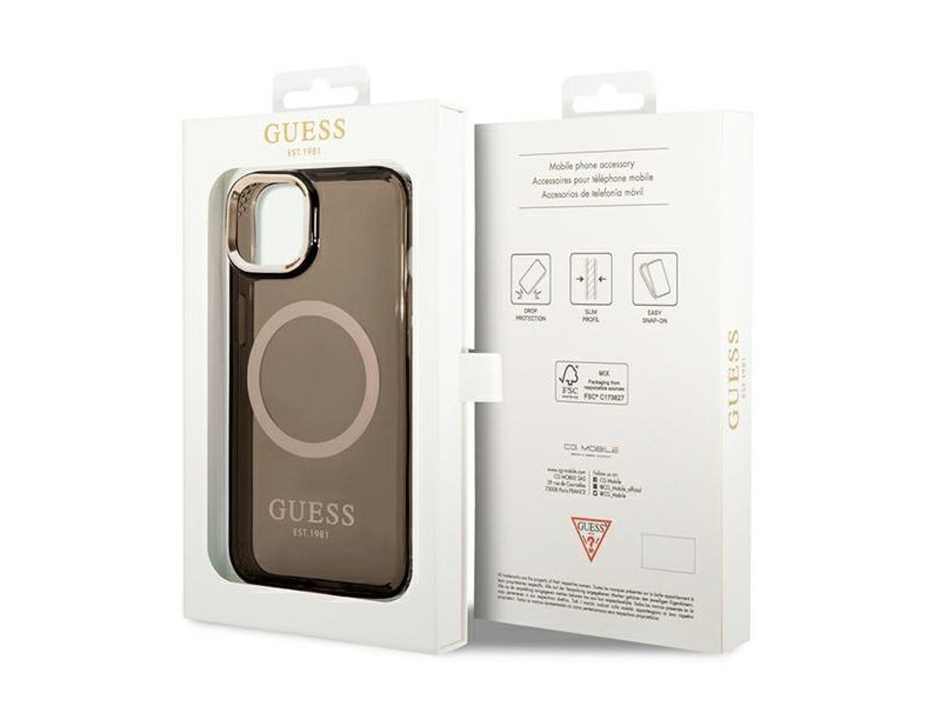 Funda rígida Guess GUHMP14MHTCMK para iPhone 14 Plus de 6,7