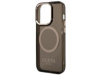 Guess GUHMP14XHTCMK iPhone 14 Pro Max 6.7" black/black hard case Gold Outline Translucent MagSafe Guess GUHMP14XHTCMK iPhone 14 Pro Max 6.7" black/black hard case Gold Outline Translucent MagSafe