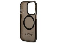 Guess GUHMP14XHTCMK iPhone 14 Pro Max 6.7" black/black hard case Gold Outline Translucent MagSafe Guess GUHMP14XHTCMK iPhone 14 Pro Max 6.7" black/black hard case Gold Outline Translucent MagSafe