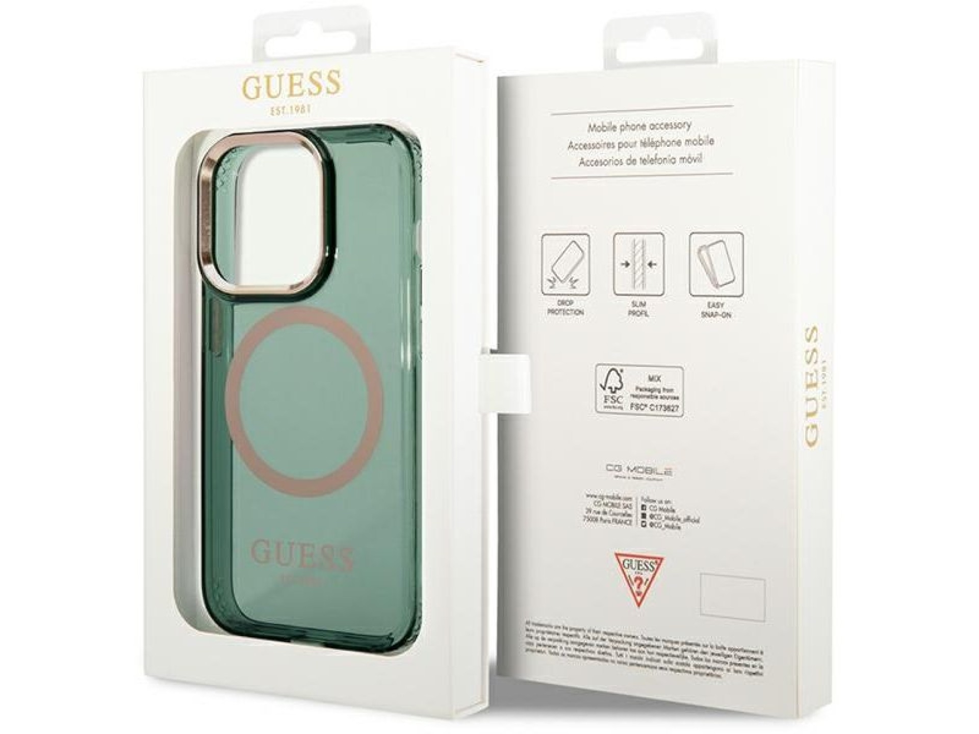 Capa rígida Guess GUHMP14XHTCMA para iPhone 14 Pro Max 6.7