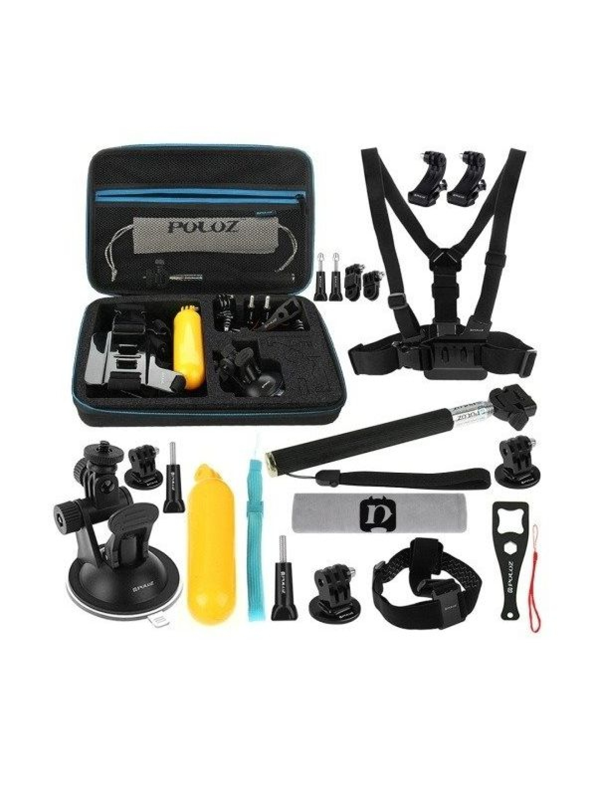 Puluz set of 20 accessories for sports cameras (including Osmo Action 5 Pro) PKT11