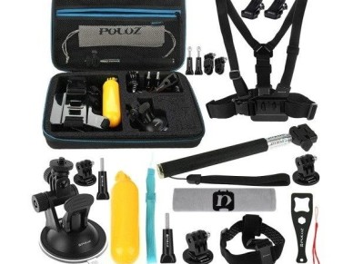 Puluz set of 20 accessories for sports cameras (including Osmo Action 5 Pro) PKT11 Puluz set of 20 accessories for sports cameras (including Osmo Action 5 Pro) PKT11
