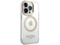 Guess GUHMP14LHTRMD iPhone 14 Pro 6.1 "gold / gold hard case Metal Outline Magsafe