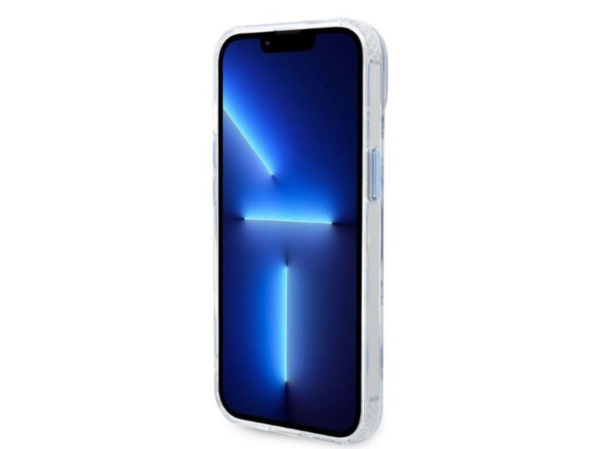 Funda Guess Metal Outline MagSafe para iPhone 14 Plus - azul