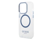 Guess GUHMP14XHTRMB iPhone 14 Pro Max 6.7" blue/blue hard case Metal Outline Magsafe Guess GUHMP14XHTRMB iPhone 14 Pro Max 6.7" blue/blue hard case Metal Outline Magsafe