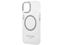 Guess GUHMP14MHTRMS iPhone 14 Plus 6.7" silver/silver hard case Metal Outline Magsafe Guess GUHMP14MHTRMS iPhone 14 Plus 6.7" silver/silver hard case Metal Outline Magsafe