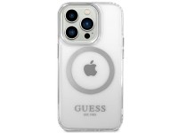 Guess GUHMP14LHTRMS iPhone 14 Pro 6.1" silver/silver hard case Metal Outline Magsafe Guess GUHMP14LHTRMS iPhone 14 Pro 6.1" silver/silver hard case Metal Outline Magsafe