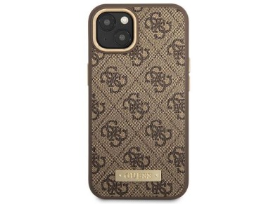 Guess GUHMP14MU4GPRW iPhone 14 Plus 6.7 "brown / brown hard case 4G Logo Plate MagSafe Guess GUHMP14MU4GPRW iPhone 14 Plus 6.7 "brown / brown hard case 4G Logo Plate MagSafe