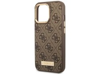 Guess GUHMP14LU4GPRW iPhone 14 Pro 6.1 "brown / brown hard case 4G Logo Plate MagSafe Guess GUHMP14LU4GPRW iPhone 14 Pro 6.1 "brown / brown hard case 4G Logo Plate MagSafe