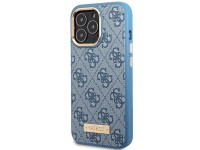 Capa rígida Guess GUHMP14LU4GPRB para iPhone 14 Pro 6.1" azul/azul com placa de logotipo 4G e MagSaf Capa rígida Guess GUHMP14LU4GPRB para iPhone 14 Pro 6.1" azul/azul com placa de logotipo 4G e MagSaf