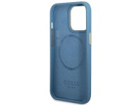 Capa rígida Guess GUHMP14LU4GPRB para iPhone 14 Pro 6.1" azul/azul com placa de logotipo 4G e MagSaf Capa rígida Guess GUHMP14LU4GPRB para iPhone 14 Pro 6.1" azul/azul com placa de logotipo 4G e MagSaf