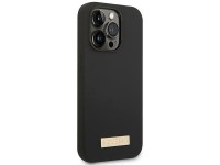 Guess GUHMP14LSBPLK iPhone 14 Pro 6.1" black/black hard case Silicone Logo Plate MagSafe Guess GUHMP14LSBPLK iPhone 14 Pro 6.1" black/black hard case Silicone Logo Plate MagSafe