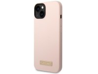 Guess GUHMP14MSBPLP iPhone 14 Plus 6.7 "pink / pink hard case Silicone Logo Plate MagSafe Guess GUHMP14MSBPLP iPhone 14 Plus 6.7 "pink / pink hard case Silicone Logo Plate MagSafe