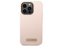 Capa rígida de silicone com logo e MagSafe para iPhone 14 Pro Max 6.7" rosa/rosa Guess GUHMP14XSBPLP Capa rígida de silicone com logo e MagSafe para iPhone 14 Pro Max 6.7" rosa/rosa Guess GUHMP14XSBPLP