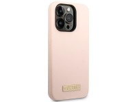 Capa rígida de silicone com logo e MagSafe para iPhone 14 Pro Max 6.7" rosa/rosa Guess GUHMP14XSBPLP Capa rígida de silicone com logo e MagSafe para iPhone 14 Pro Max 6.7" rosa/rosa Guess GUHMP14XSBPLP