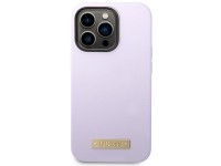 Guess GUHMP14LSBPLU iPhone 14 Pro 6.1" purple/purple hard case Silicone Logo Plate MagSafe