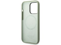 Funda Guess de silicona con logo y MagSafe para iPhone 14 Pro Max - verde Funda Guess de silicona con logo y MagSafe para iPhone 14 Pro Max - verde