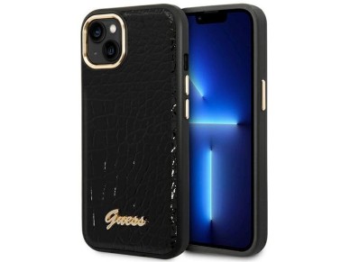 Guess GUHCP14MHGCRHK iPhone 14 Plus 6.7 "black / black hardcase Croco Collection Guess GUHCP14MHGCRHK iPhone 14 Plus 6.7 "black / black hardcase Croco Collection