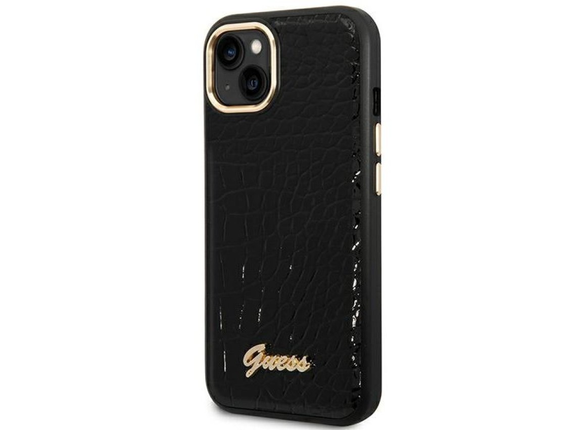 Guess GUHCP14MHGCRHK iPhone 14 Plus 6.7 "black / black hardcase Croco Collection