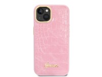 Capa Guess Croco Collection para iPhone 14 Plus - rosa Capa Guess Croco Collection para iPhone 14 Plus - rosa