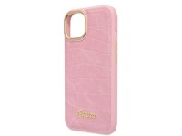 Capa Guess Croco Collection para iPhone 14 Plus - rosa Capa Guess Croco Collection para iPhone 14 Plus - rosa