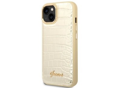 Guess GUHCP14MHGCRHD iPhone 14 Plus 6.7 "gold / gold hardcase Croco Collection Guess GUHCP14MHGCRHD iPhone 14 Plus 6.7 "gold / gold hardcase Croco Collection
