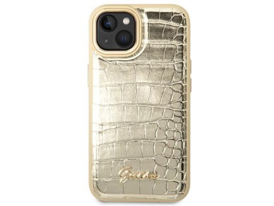 Guess GUHCP14MHGCRHD iPhone 14 Plus 6.7 "gold / gold hardcase Croco Collection Guess GUHCP14MHGCRHD iPhone 14 Plus 6.7 "gold / gold hardcase Croco Collection
