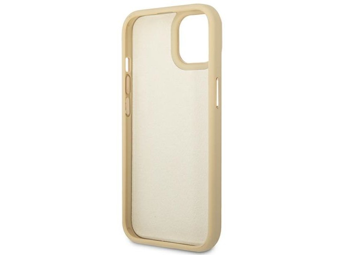 Funda rígida dorada Guess GUHCP14MHGCRHD para iPhone 14 Plus de 6,7 pulgadas, color dorado, colecció