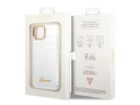 Guess GUHCP14SHGCRHS iPhone 14 6.1 "silver / silver hardcase Croco Collection Guess GUHCP14SHGCRHS iPhone 14 6.1 "silver / silver hardcase Croco Collection