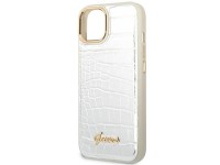 Guess GUHCP14MHGCRHS iPhone 14 Plus 6.7 "silver / silver hardcase Croco Collection Guess GUHCP14MHGCRHS iPhone 14 Plus 6.7 "silver / silver hardcase Croco Collection