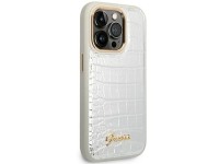 Guess Croco Collection case for iPhone 14 Pro 6.1" - silver Guess Croco Collection case for iPhone 14 Pro 6.1" - silver