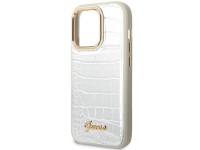Guess Croco Collection case for iPhone 14 Pro 6.1" - silver Guess Croco Collection case for iPhone 14 Pro 6.1" - silver