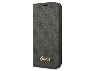 Guess GUBKP14SHG4SHK iPhone 14 6.1" negro / negro libro 4G Vintage Gold Logo