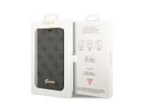 Guess GUBKP14SHG4SHK iPhone 14 6.1 "preto / preto livro 4G Vintage Gold Logo