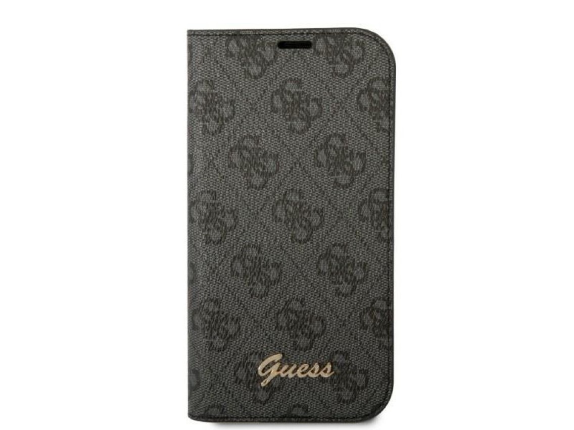 Guess GUBKP14XHG4SHK iPhone 14 Pro Max 6.7 "preto / preto livro 4G Vintage Gold Logo