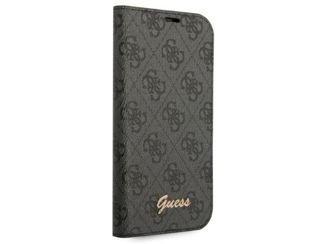 Guess GUBKP14XHG4SHK iPhone 14 Pro Max 6.7 "preto / preto livro 4G Vintage Gold Logo