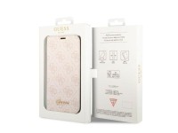 Guess GUBKP14SHG4SHP iPhone 14 6.1 "rosa / livro rosa 4G Vintage Gold Logo