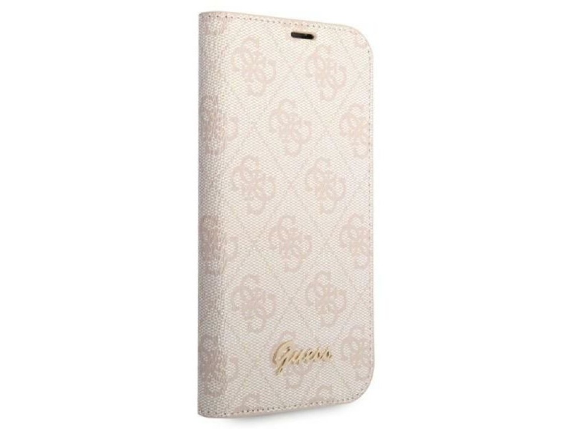 Guess GUBKP14LHG4SHP iPhone 14 Pro 6.1 "rosa / libro rosa 4G Vintage Gold Logo