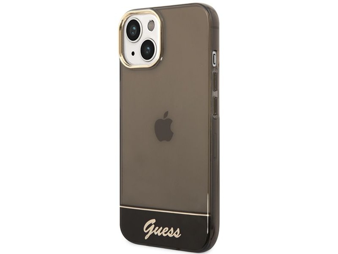 Guess GUHCP14SHGCOK iPhone 14 6.1 "black / black hardcase Translucent