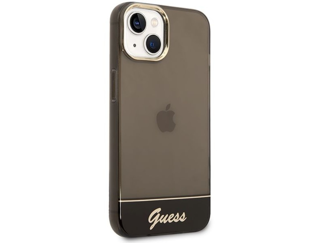Guess GUHCP14SHGCOK iPhone 14 6.1 "black / black hardcase Translucent